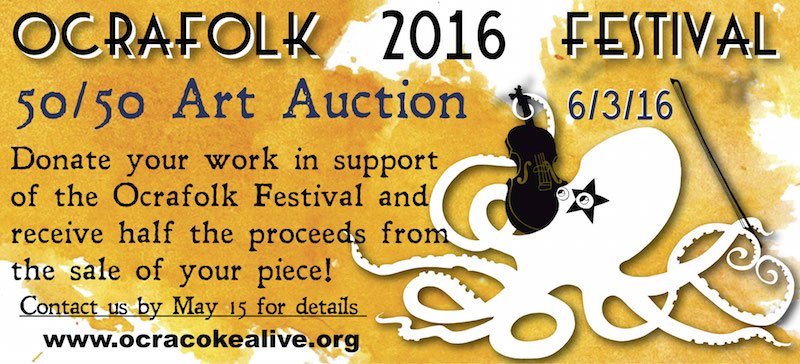 Ocrafolk Festival to Hold 50/50 Art Auction